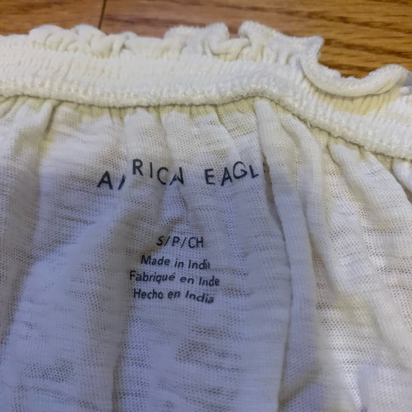 Black & white American eagle off the shoulder top - Picture 2 of 5